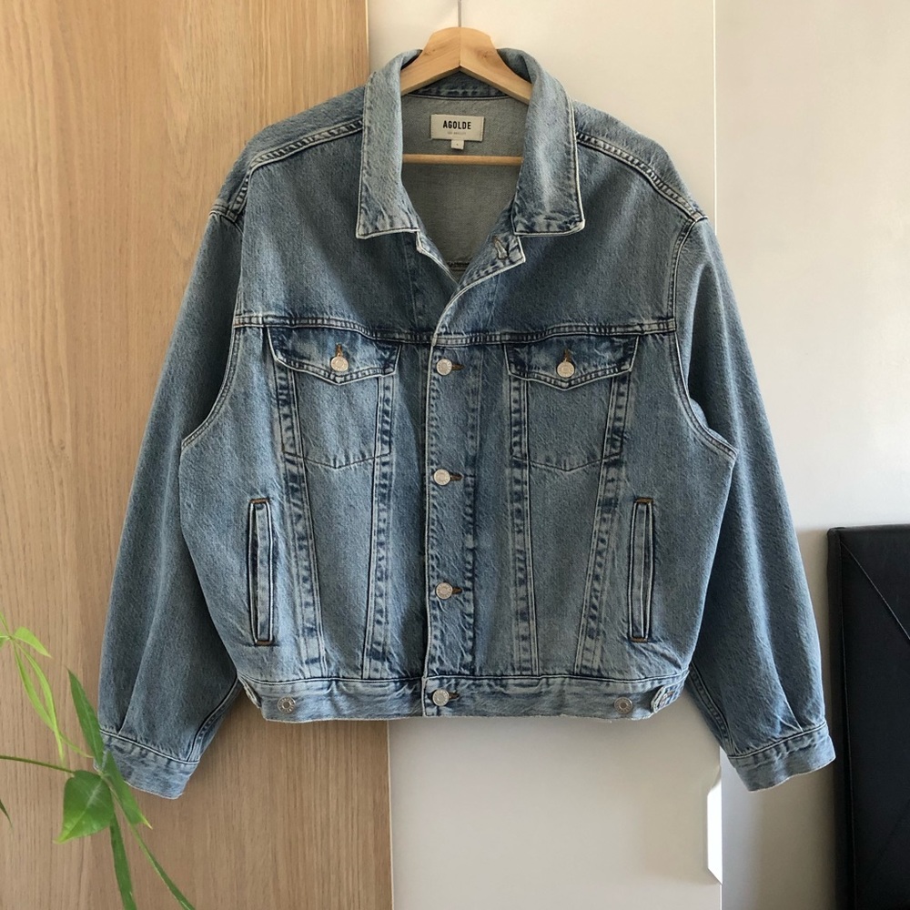 Agolde Charli Oversized Denim Jacket (L)